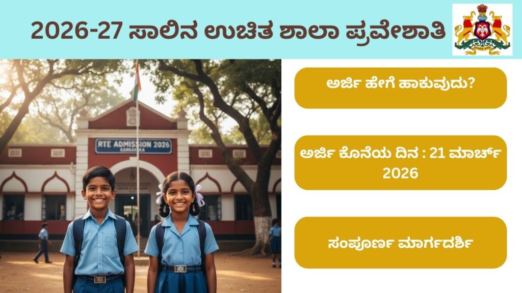 RTE Karnataka Admission 2026: 25% ಉಚಿತ ಸೀಟುಗಳು – ಅರ್ಹತೆ, ದಾಖಲೆಗಳು, ಸಂಪೂರ್ಣ ಮಾರ್ಗದರ್ಶಿ
